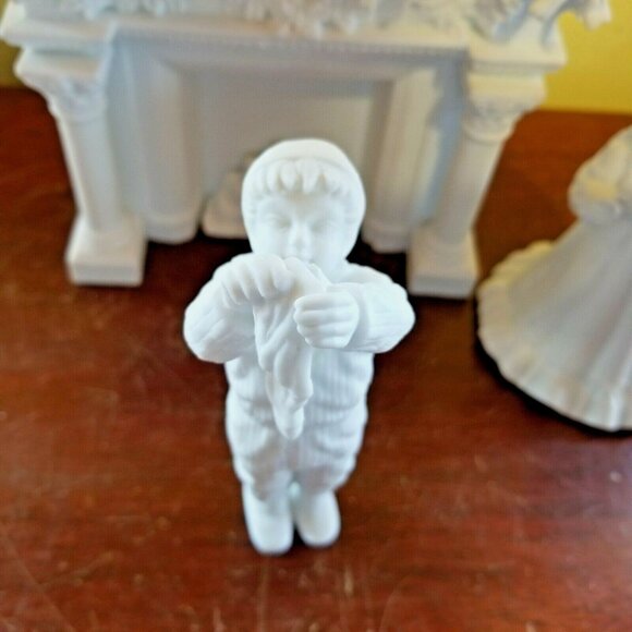 Depart 56 Decorating The Mantle Silhouette White 5 Pc Porcelain Cheryl Johnson - Picture 2 of 12